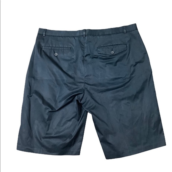 Men's Calvin Klein 38 L Large Chino Khakis Shorts Navy Blue Flat Front - Picture 4 of 7